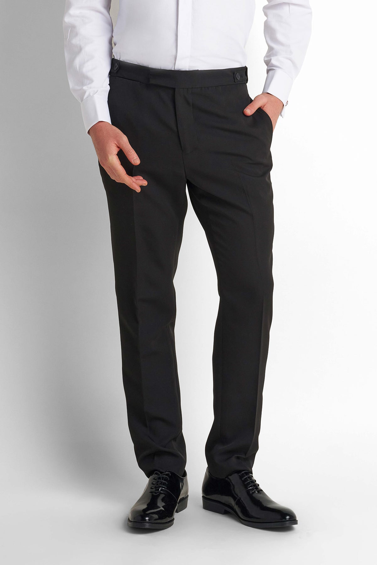 Formal Straight Trousers - Black