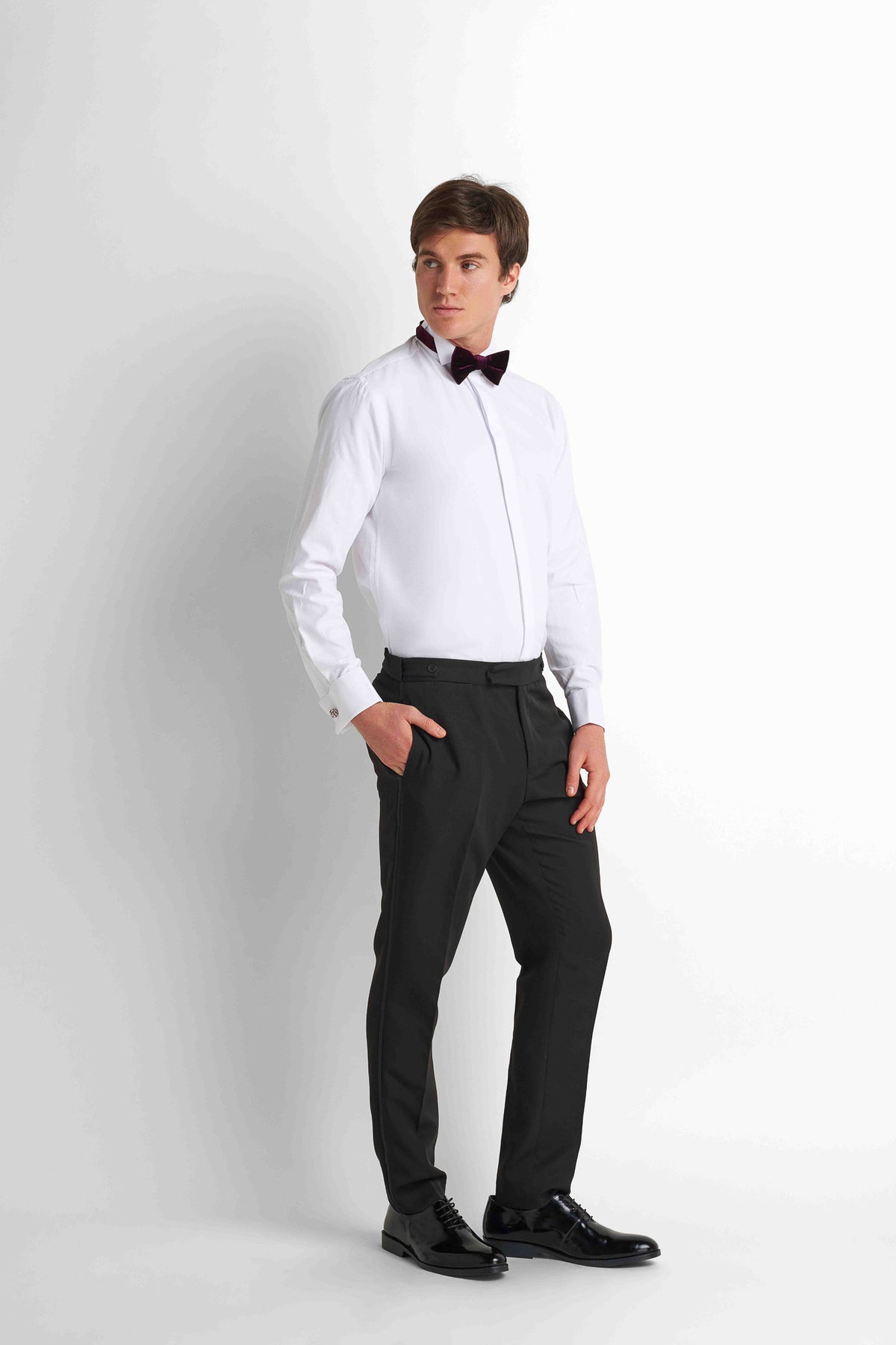 Formal Straight Trousers - Black
