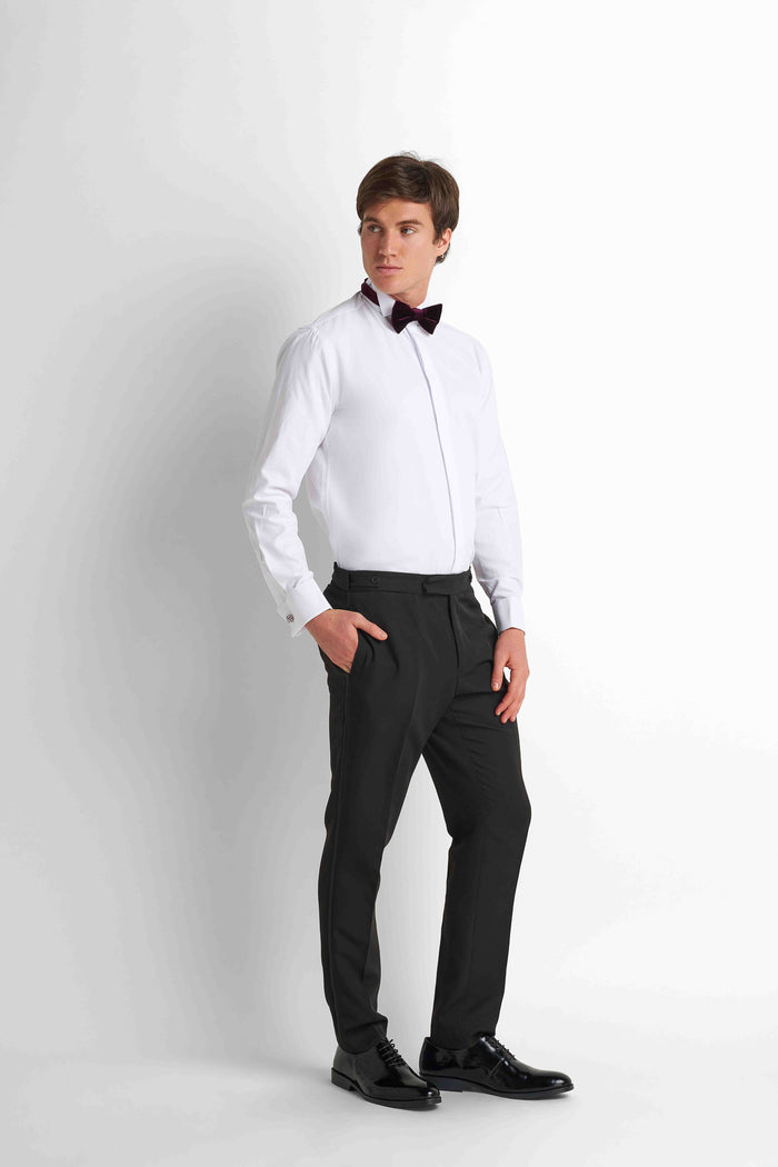 Formal Straight Trousers - Black