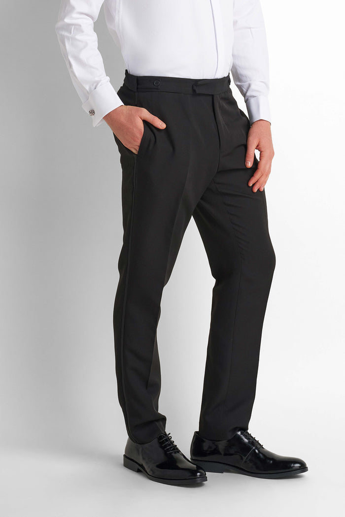 Formal Straight Trousers - Black
