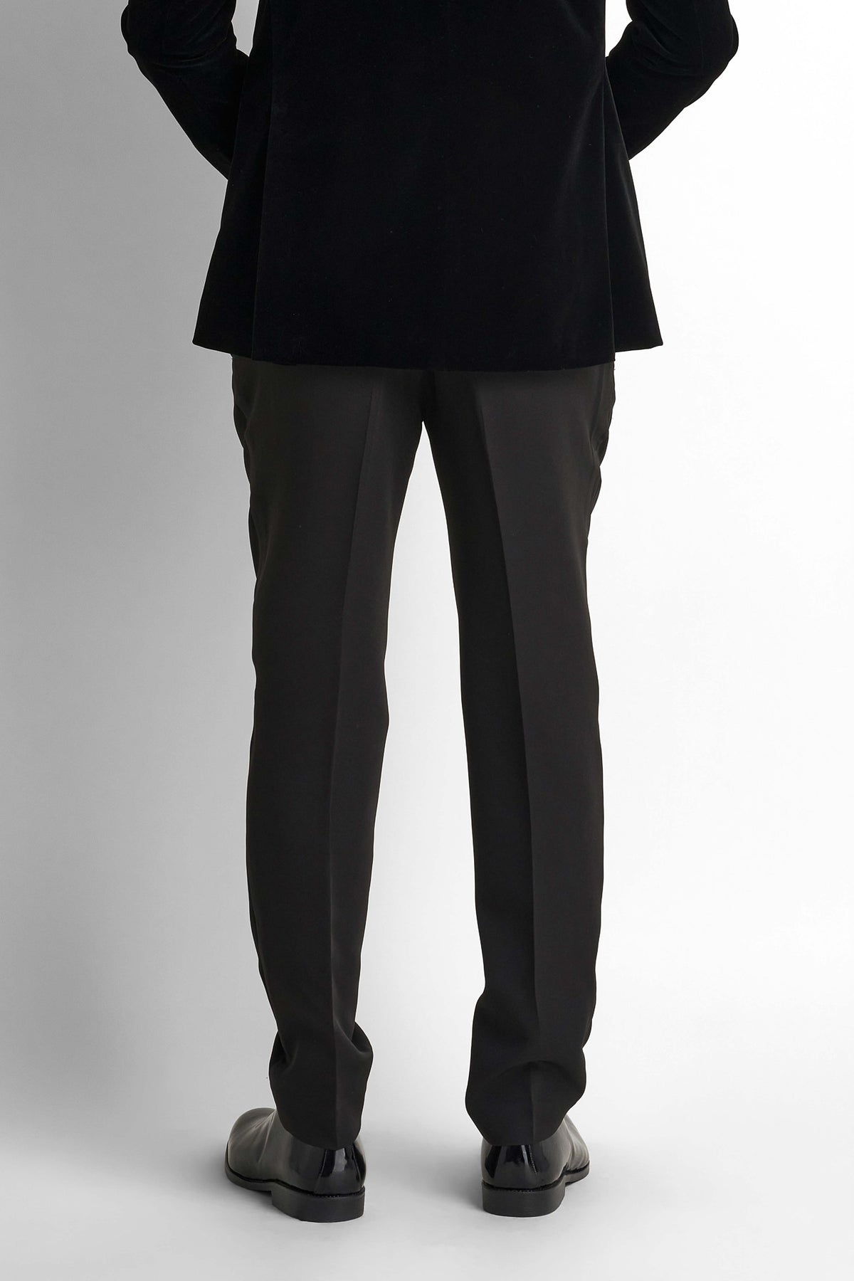 Formal Straight Trousers - Black
