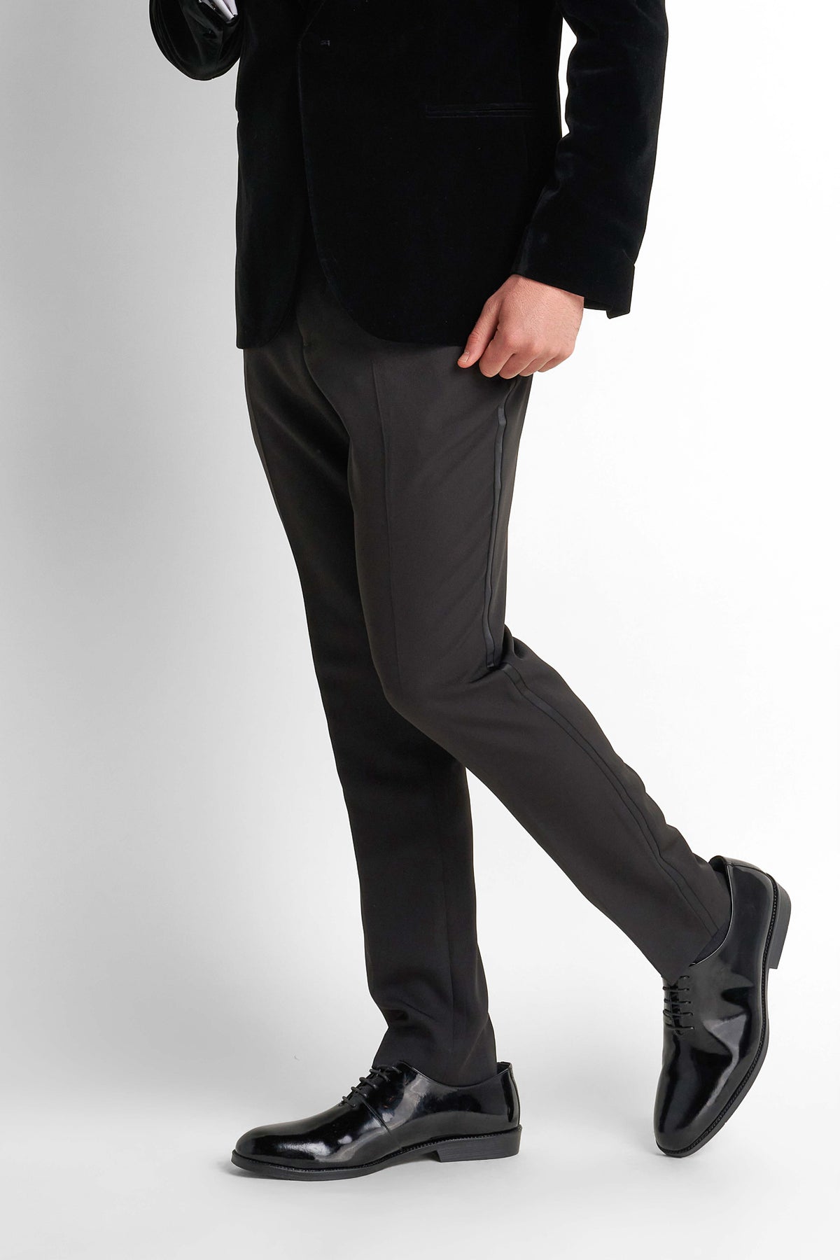 Formal Straight Trousers - Black