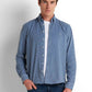 Cotton Button-Down Shirt - Blue
