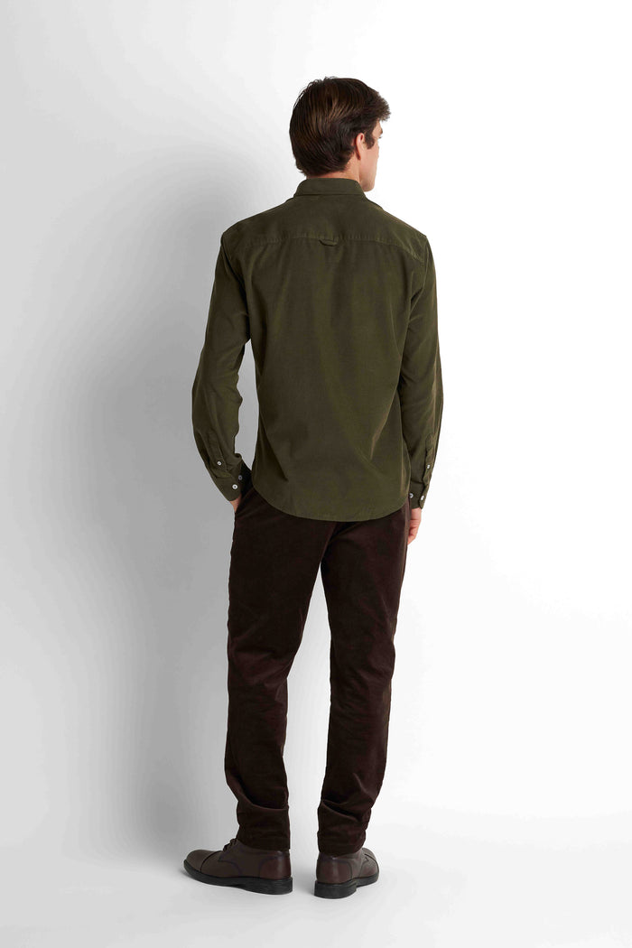 Corduroy Shirt - Dark Olive