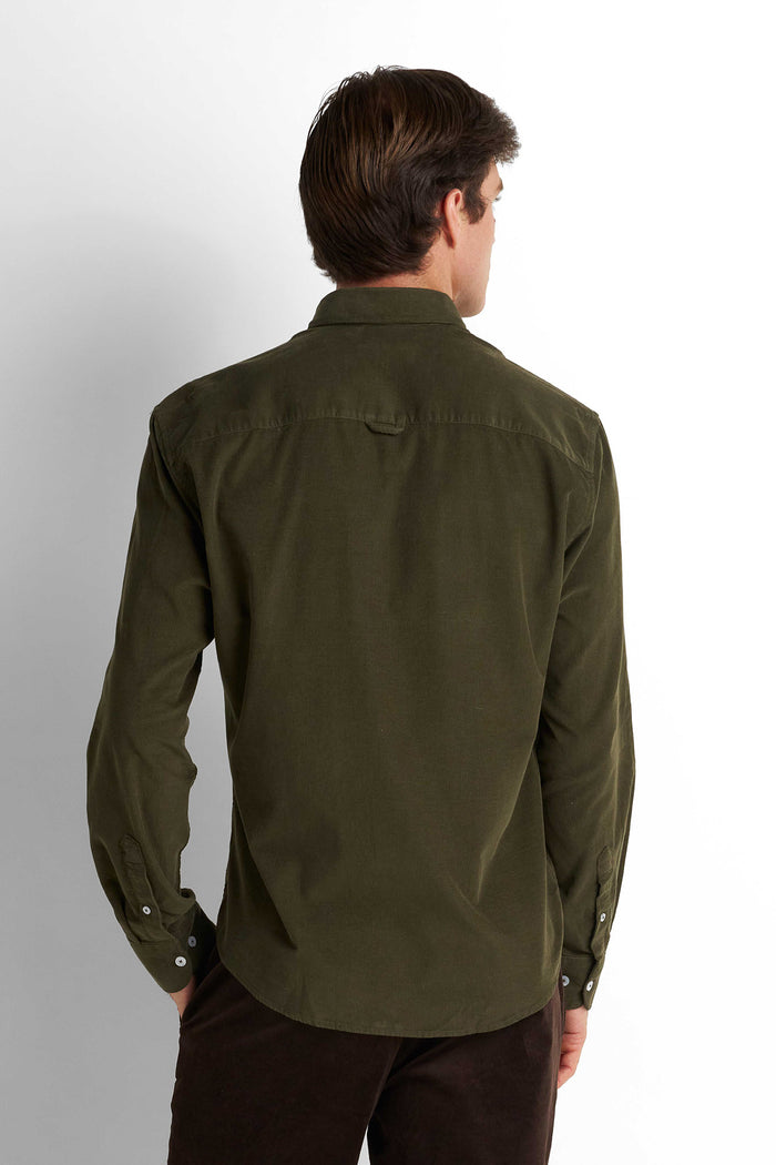 Corduroy Shirt - Dark Olive