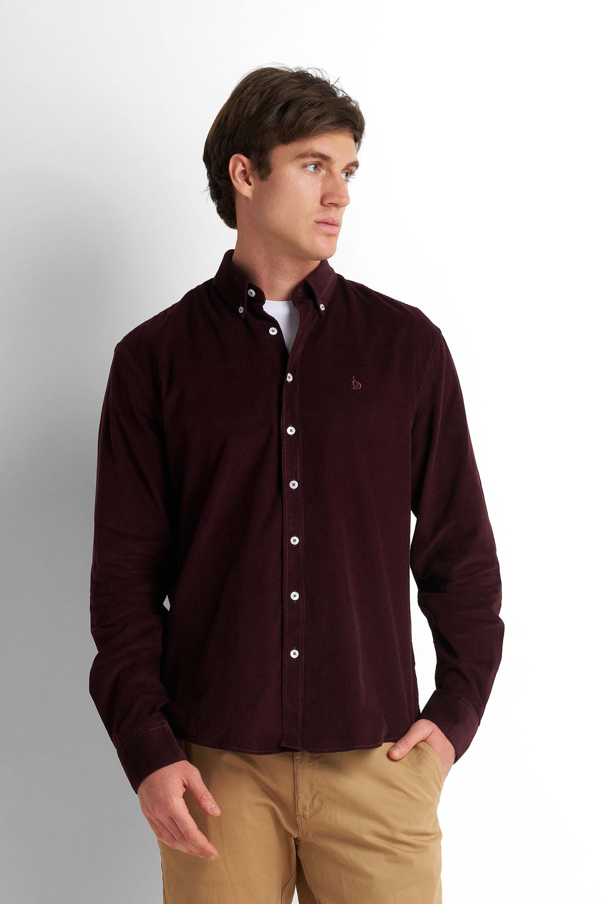 Corduroy Shirt - Dark Purple