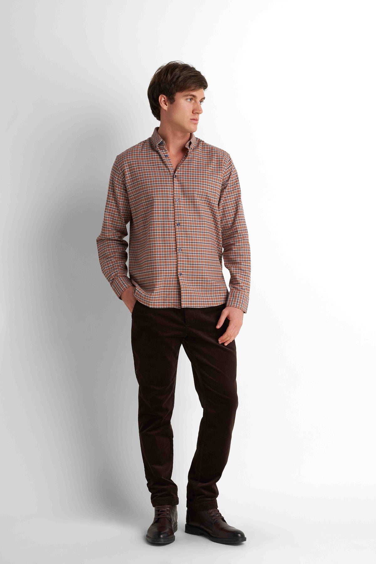 Checked Flannel Shirt - Multicolor