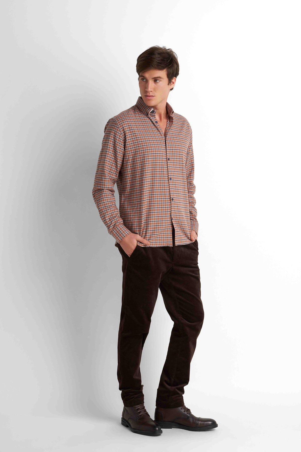 Checked Flannel Shirt - Multicolor