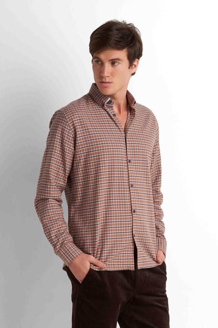 Checked Flannel Shirt - Multicolor