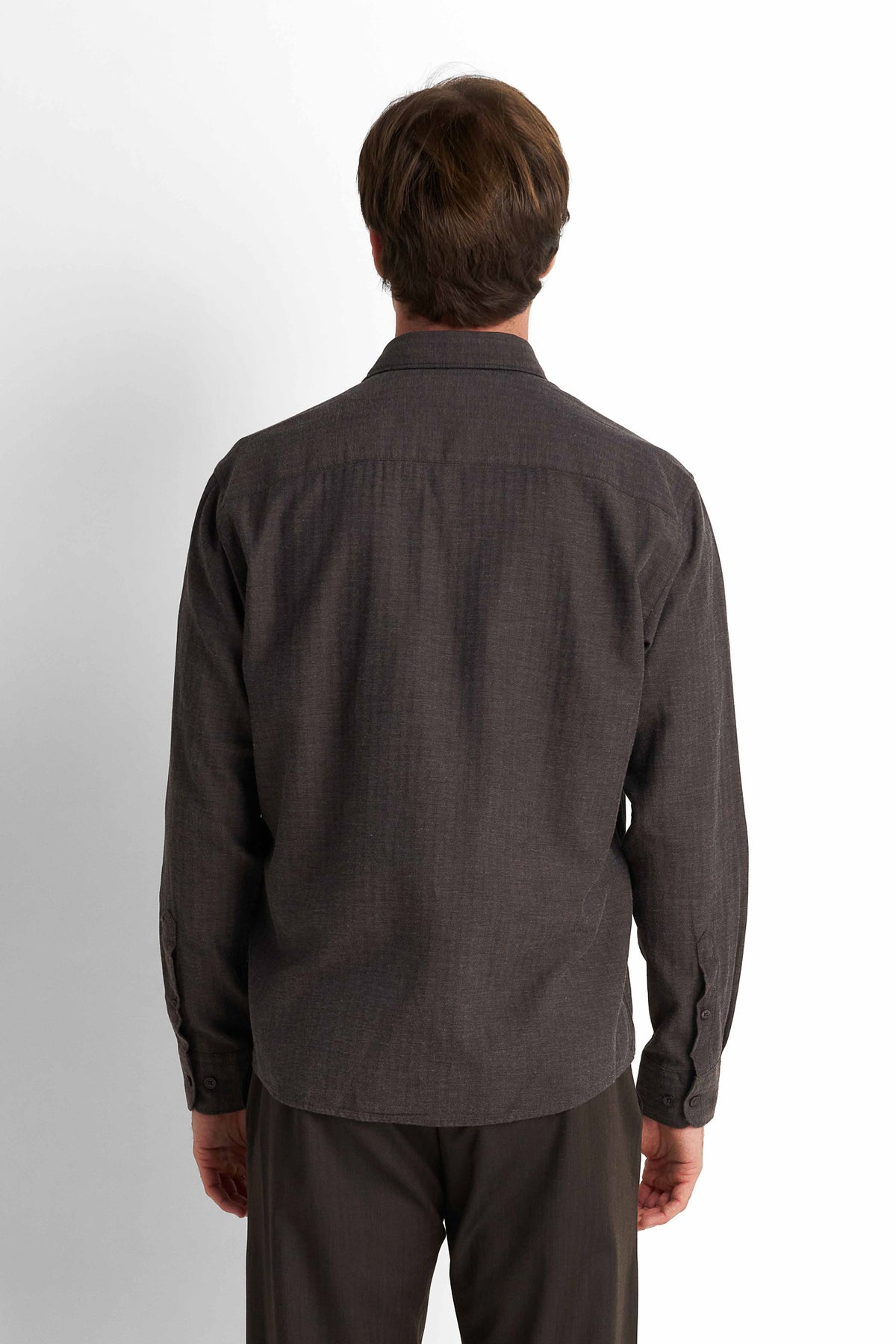 Cotton Shirt - Chocolate Brown