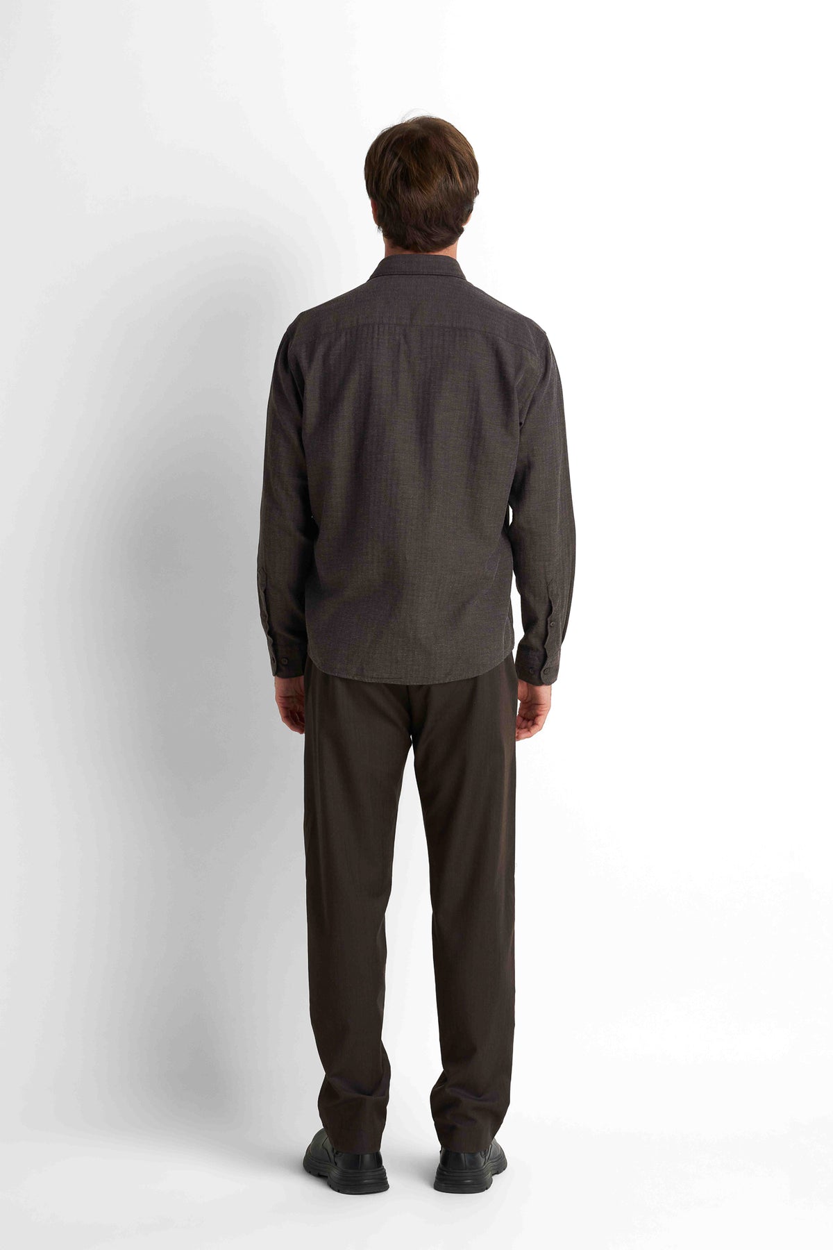Cotton Shirt - Chocolate Brown
