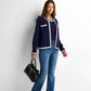 Soft-structured Knit Fabric Cardigan