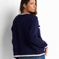 Soft-structured Knit Fabric Cardigan
