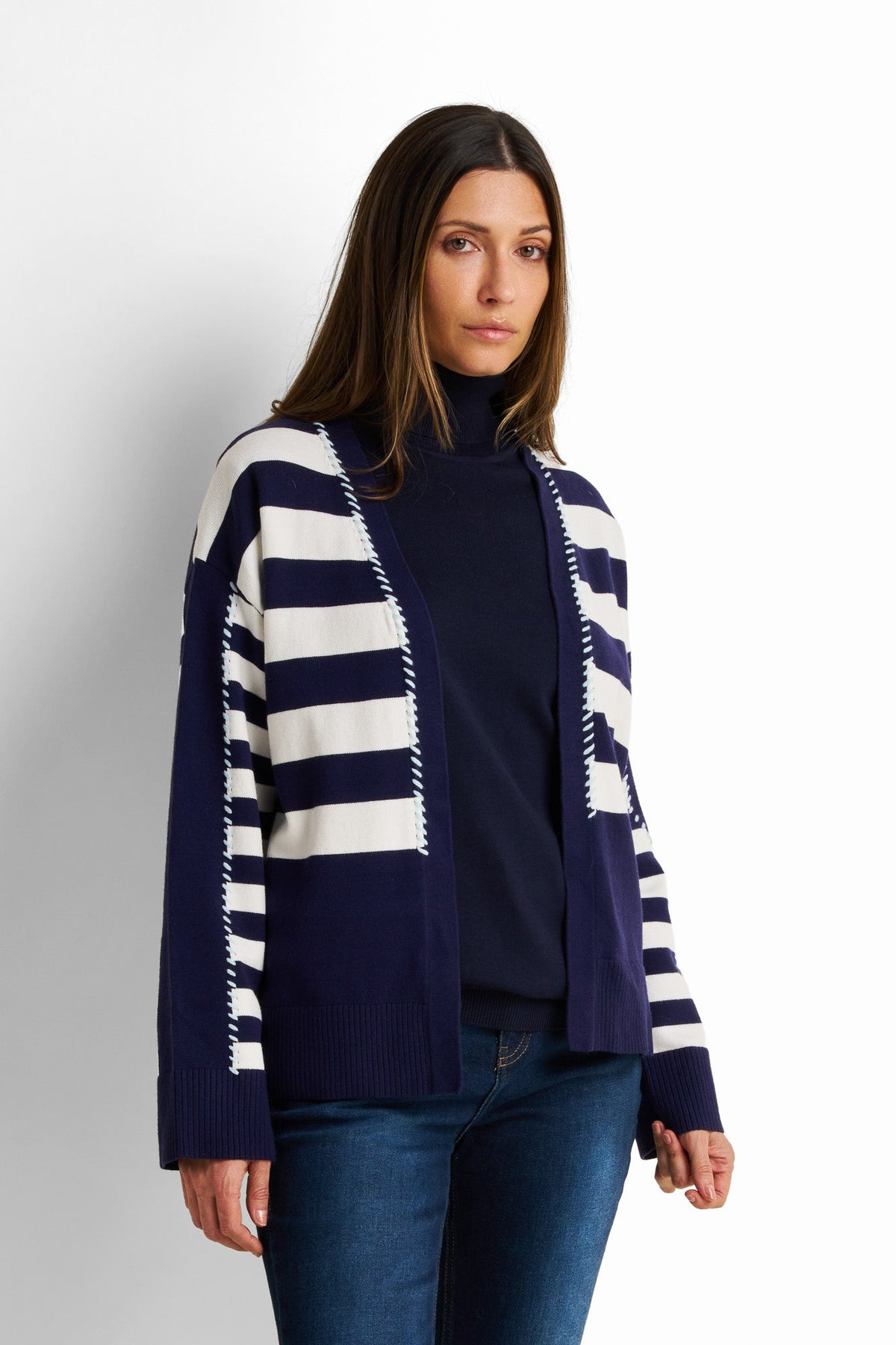 Loose-Fit Drop-Shoulder Cardigan