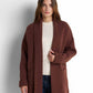 Longline Knit Cardigan - Brown