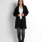 Longline Knit Cardigan - Black