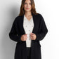 Longline Knit Cardigan - Black