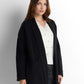 Longline Knit Cardigan - Black