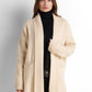 Longline Knit Cardigan - Dark Beige