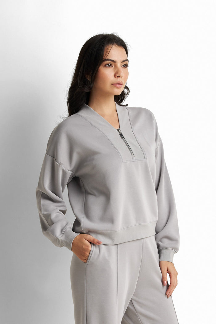 Loose-Fit V-Neck Sweat Shirt