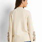 Embroidered Mock-Neck Pullover