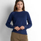 Crew Neck Knit Pullover - Navy