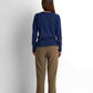 Crew Neck Knit Pullover - Navy