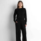Turtleneck Knit Pullover - Black