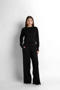 Turtleneck Knit Pullover - Black