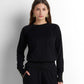 Turtleneck Knit Pullover - Black