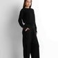 Turtleneck Knit Pullover - Black