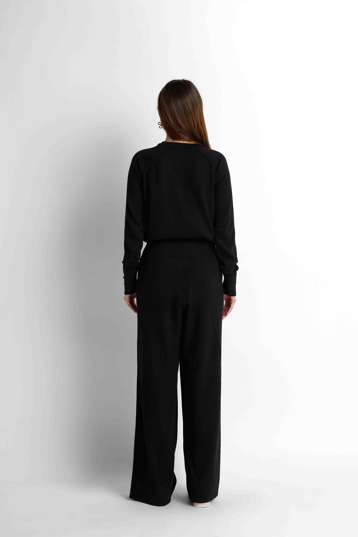 Turtleneck Knit Pullover - Black