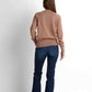Crew Neck Knit Pullover - Mocha