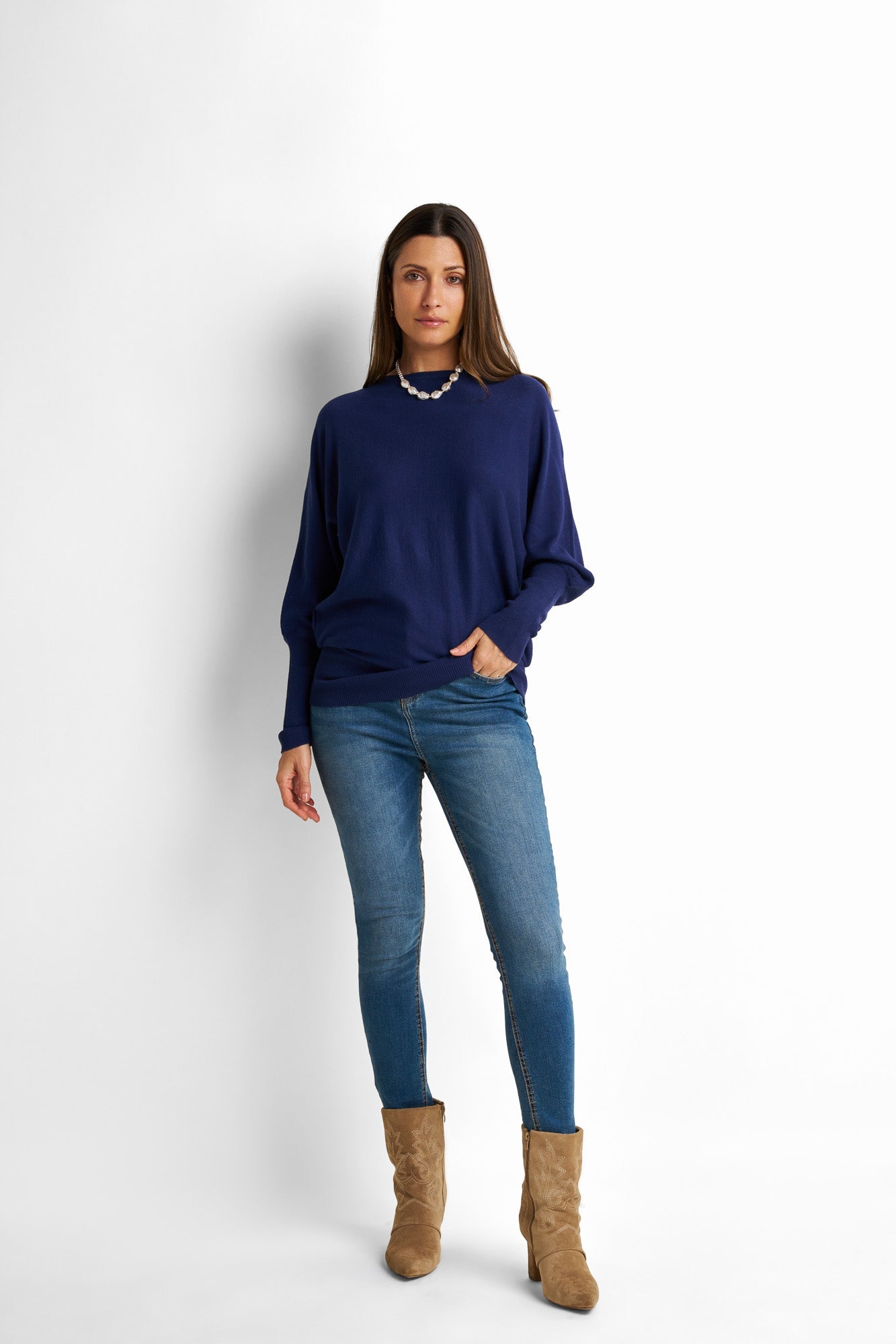 Relaxed-Fit Drop-Shoulder Pullover