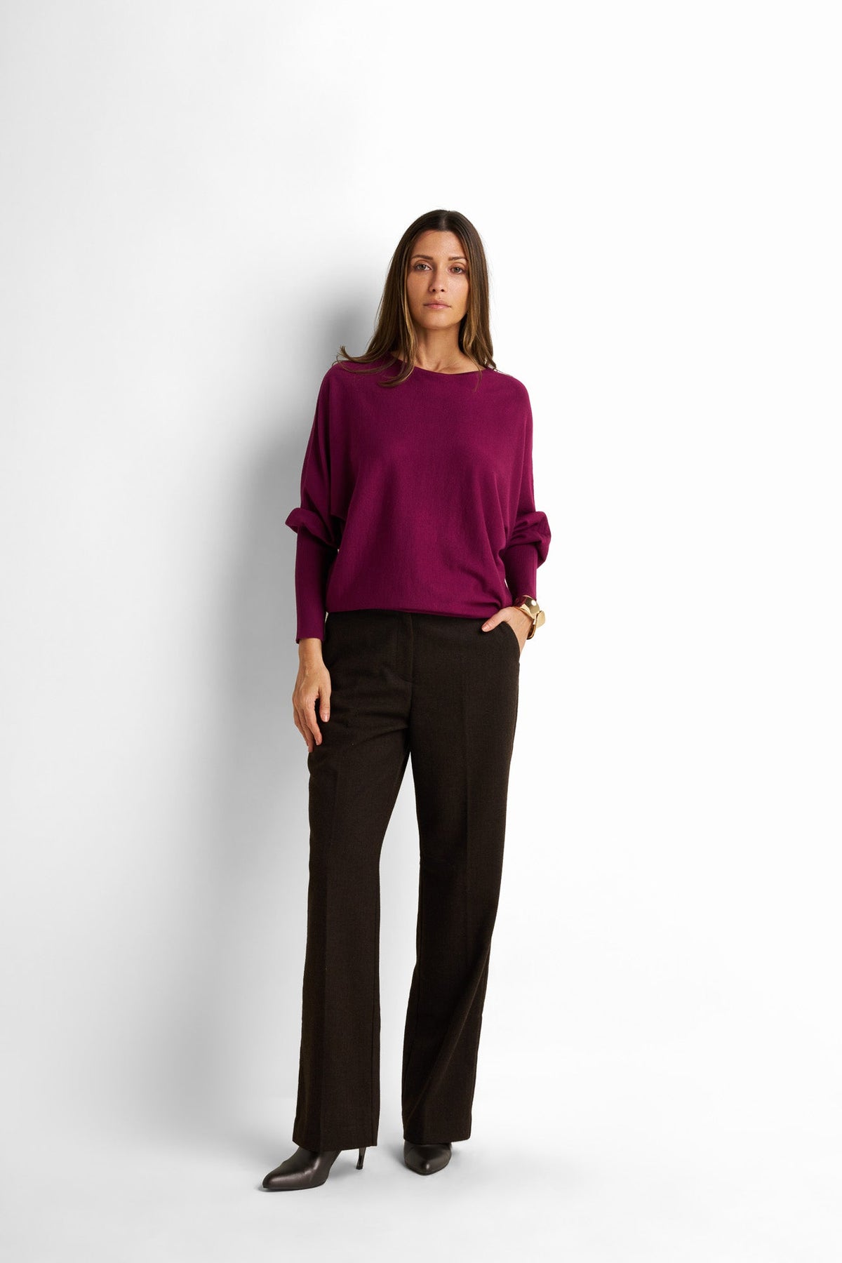 Relaxed-Fit Drop-Shoulder Pullover