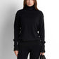 Turtleneck Knit Pullover - Black