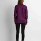 Turtleneck Knit Pullover - Plum