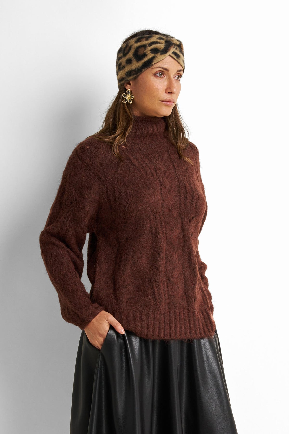 Animal-Print Printed Pullover