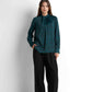 Satin Blouse - Teal Green