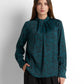 Satin Blouse - Teal Green