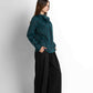 Satin Blouse - Teal Green