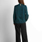 Satin Blouse - Teal Green