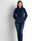 Ruffled Blouse - Navy