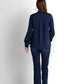 Ruffled Blouse - Navy