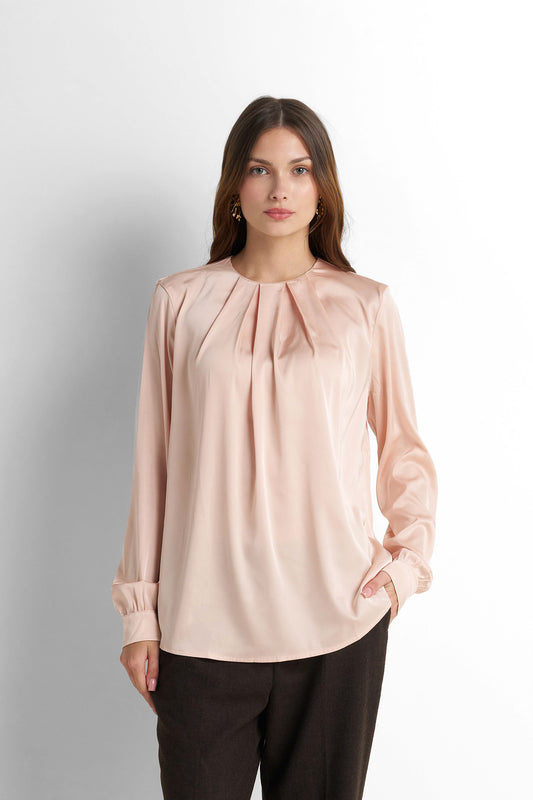 Satin Blouse - Cream