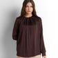 Satin Blouse - Brown
