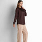 Satin Blouse - Brown
