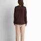 Satin Blouse - Brown