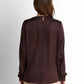 Satin Blouse - Brown