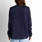 Satin Blouse - Navy